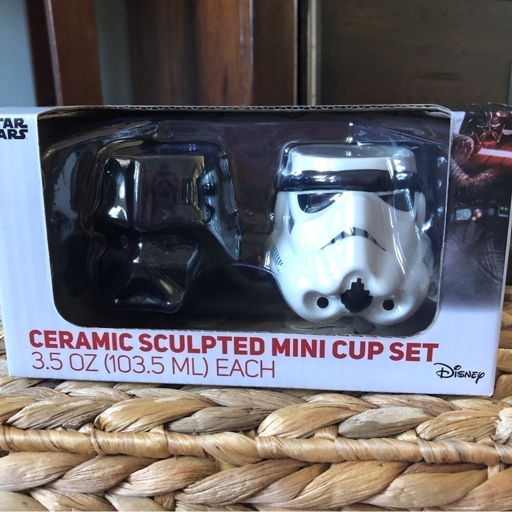 Star Wars Ceramic sculpted mini cup set of 2 3.5oz shot glass